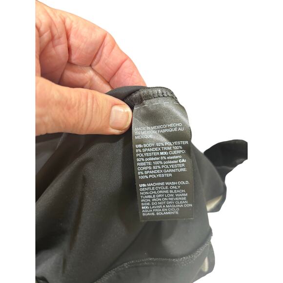 Chico’s Travelers Velvet Tunic Top Black Sheer Hem Size 3 (16/18) Long Sleeve - Picture 7 of 10